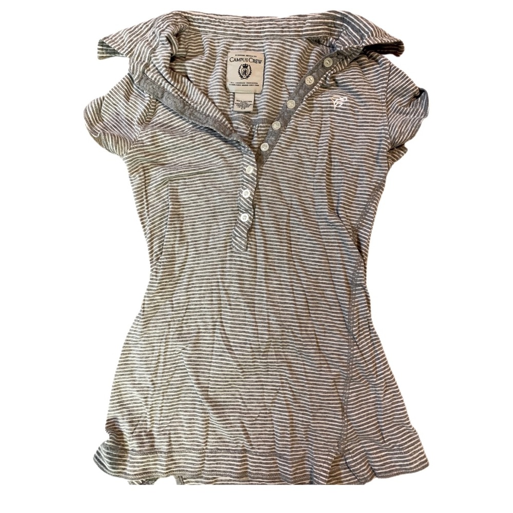Grey Campus crew T shirt